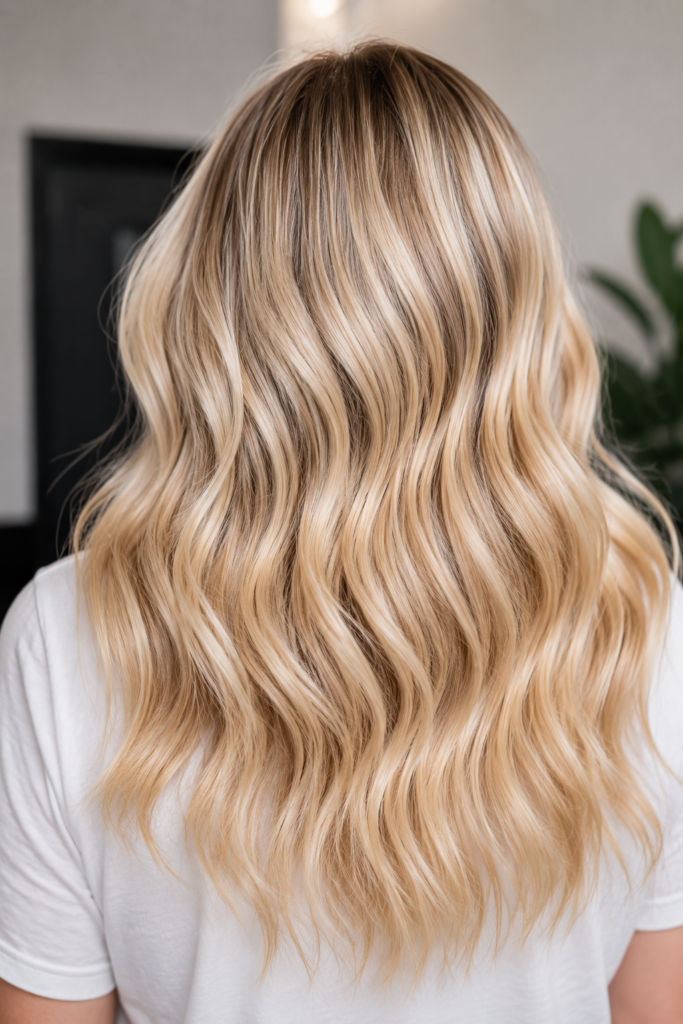 Image showing healthy bleached hair.