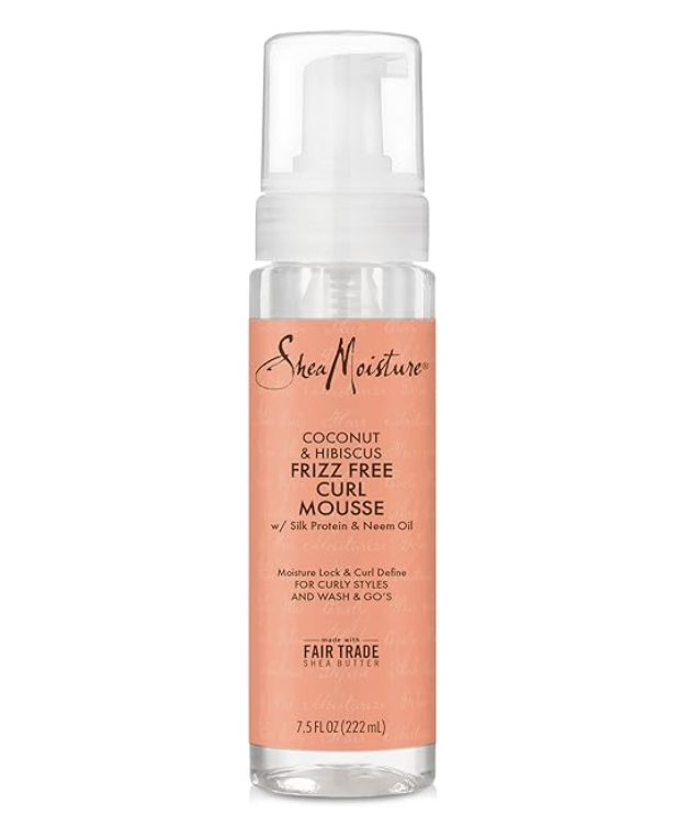 SheaMoisture Curl Mousse Coconut and Hibiscus for Frizz Control Styling Mousse
