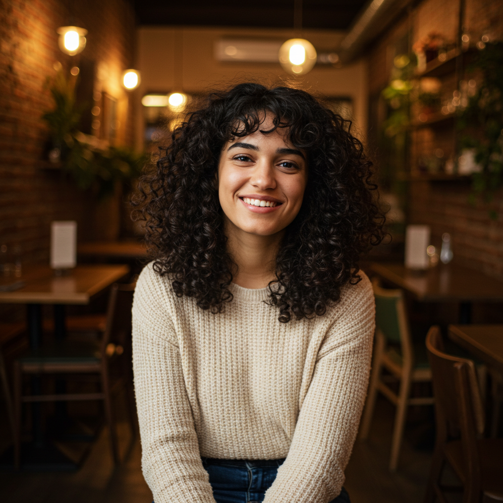 curtain bangs curly hair